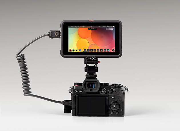 Atom X Display Mounted on Panasonic Lumix Camera