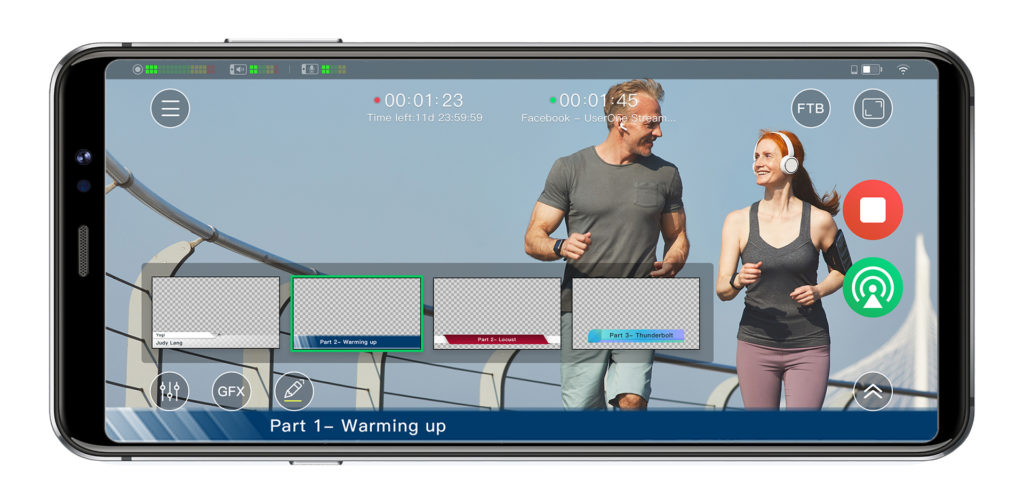 VidiMo Show App Screen