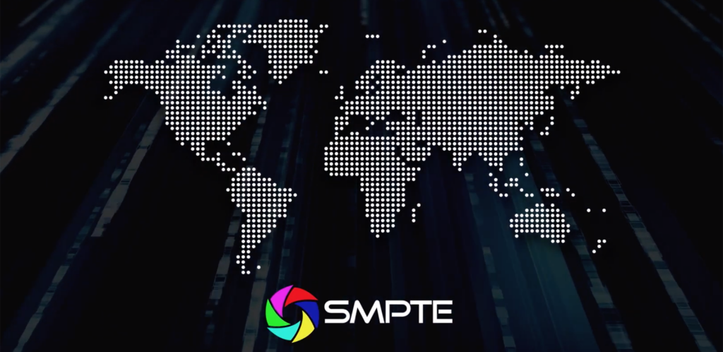SMPTE Logo with world map