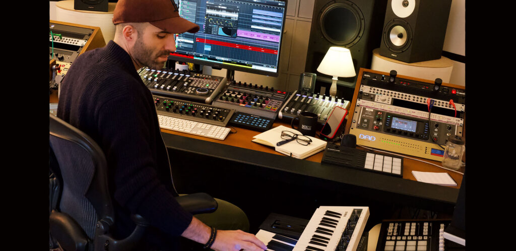 Antonio Escobar in his private studio.