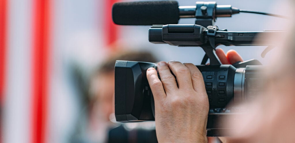 Professional digital video cameraman
