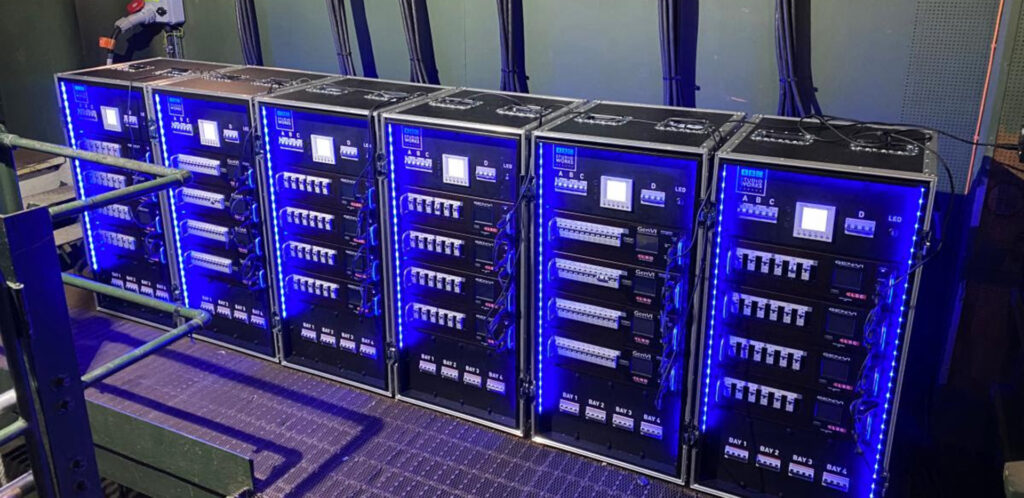 A permanent 400A Powerlock output panel designed by Distro Design