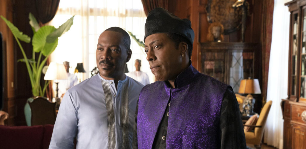 Eddie Murphy and Arsenio Hall in Coming 2 America