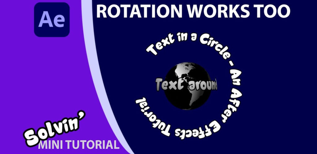 Graham Quince Video Tutorial Rotation Works Too Wrap Around Text Circle