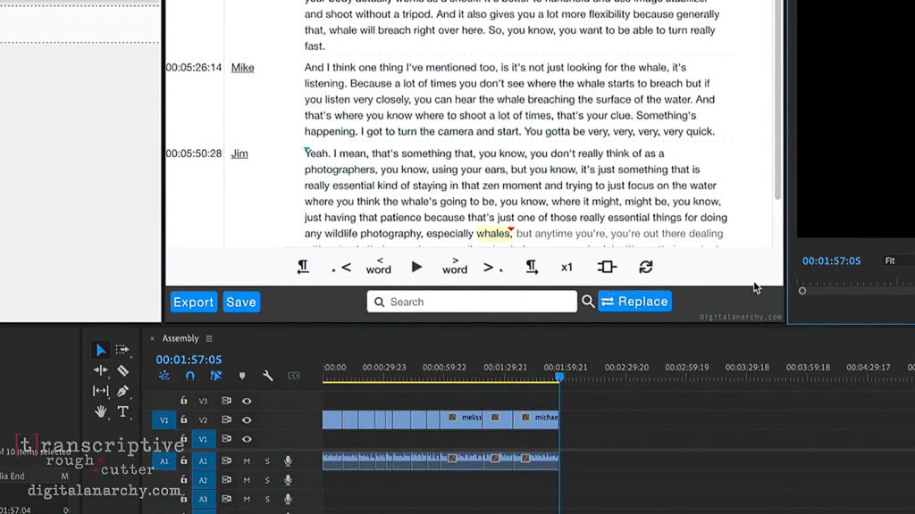 Digital Anarchy AI Text-Based Video Editing Tools Assemble From In Out Points