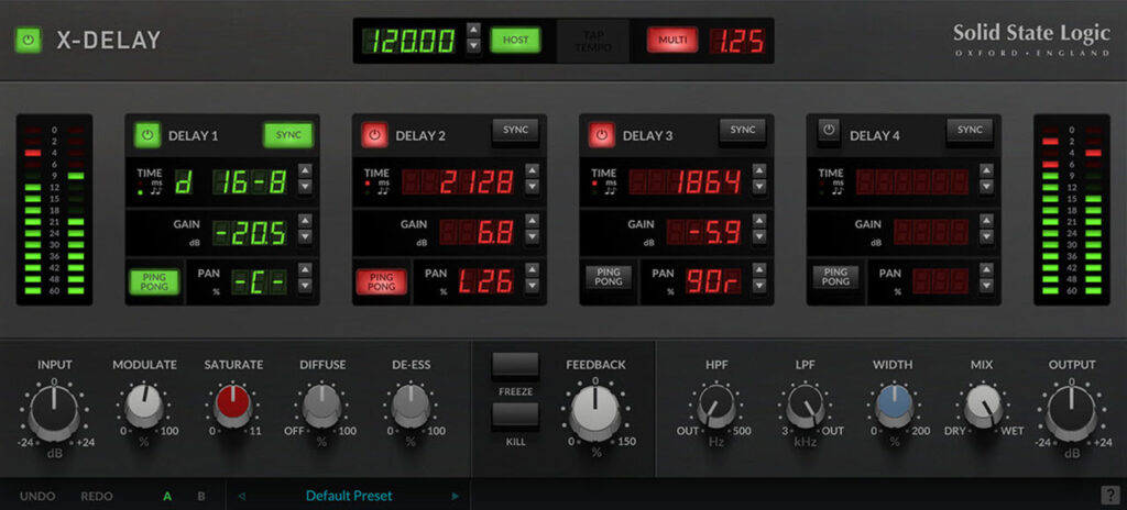 Solid State Logic X-Delay Plugin