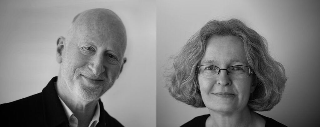 Framestore CEO Mel Sullivan next to previous CEO Sir William Sargent