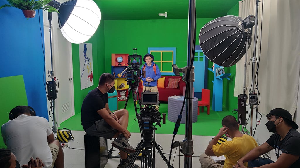 The set of Mang Lalakbay with Blackmagic Pocket Cinema Camera 6K Pro filming