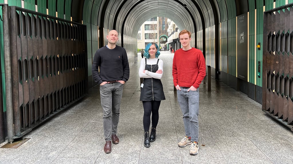 Union CG team members Rob Hopper, Sam Hiscock, and Jonas Vonk
