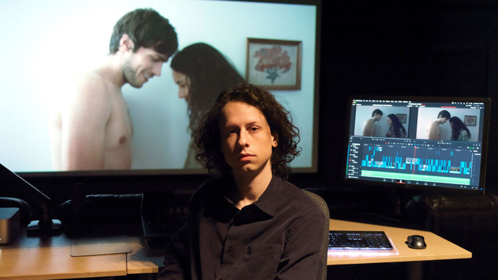 Brian Kinnes using DaVinci Resolve to edit This Closeness