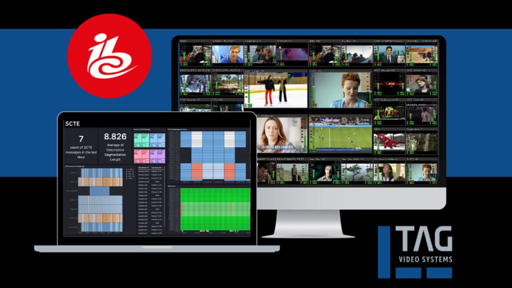 TAG Video Systems displayed on desktop and laptop computers