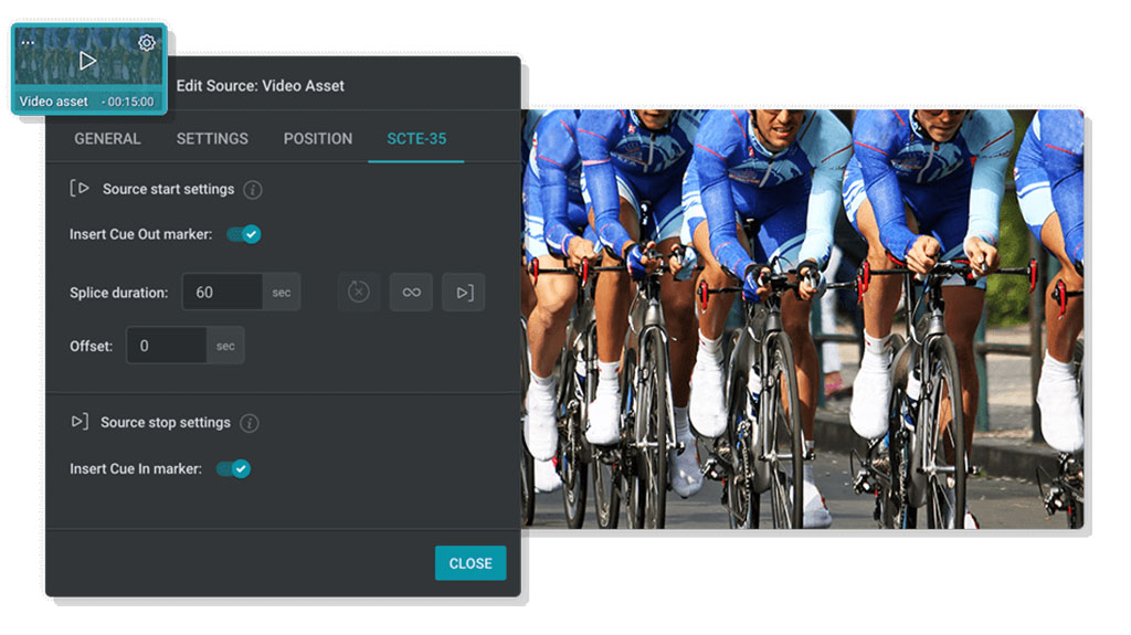 SCTE-35 Monetization Tools for Tellyo's Stream Studio