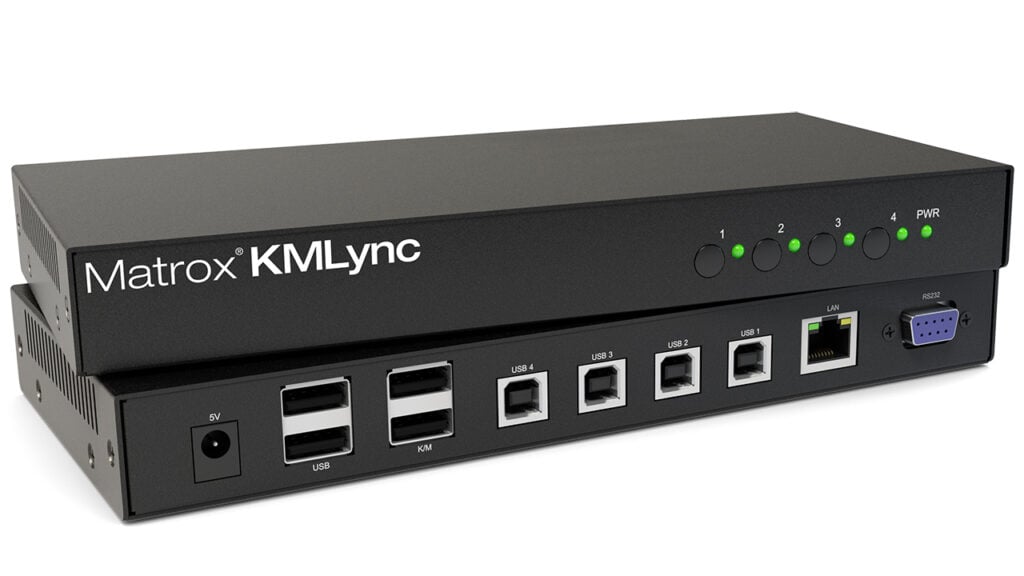 Matrox KMLync front and back view