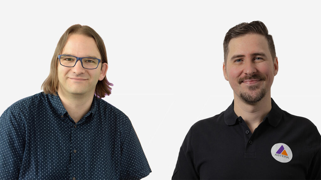 Simon Canins as CTO and Ben Díaz as Head of PM at Astera