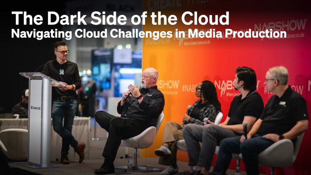 text that says The Dark Side of the Cloud