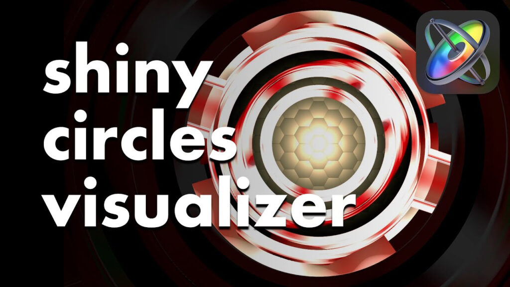 text that says shiny circles visualizer