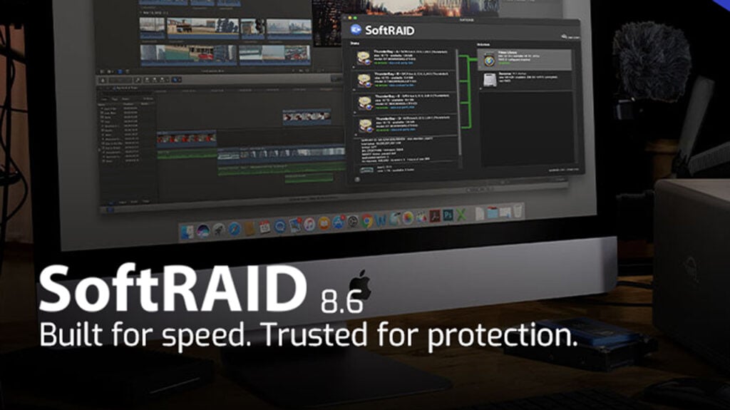 text that says SoftRAID