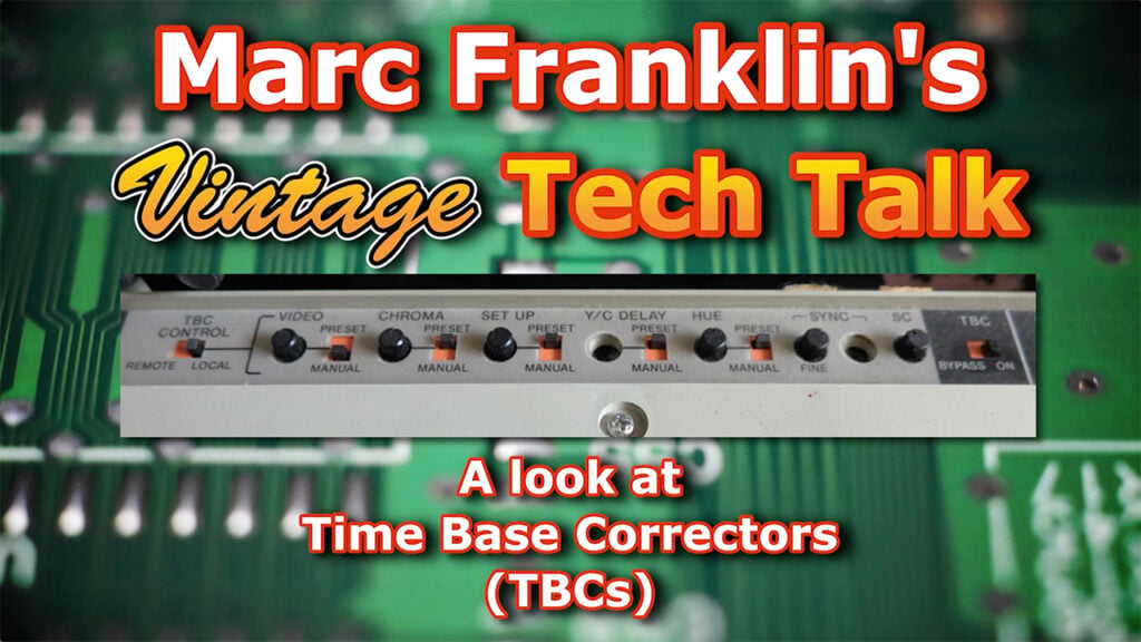 text that says Marc Franklin's Vintage Tech Talk