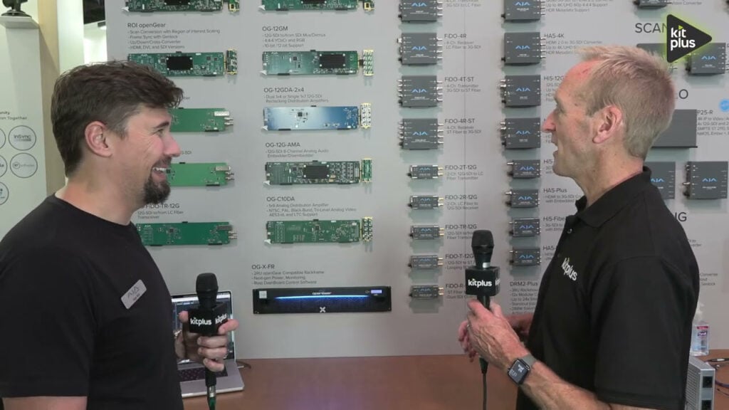 Senior Product Consultant Abe Abt speaks with Simon Tillyer from KitPlus at IBC2025 about AJA