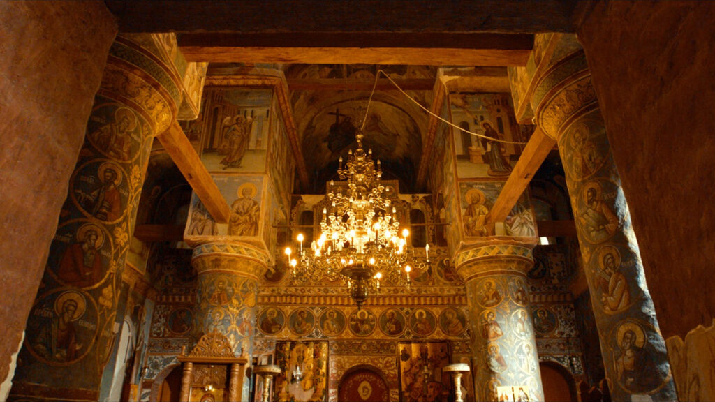 Snagov Monastery, tomb of Vlad the Impaler, as seen in the film "Discoveries" from Mineworks Film