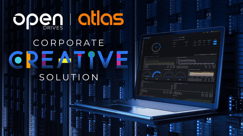 text that says OpenDrive atlas Corporate Creative Solutions