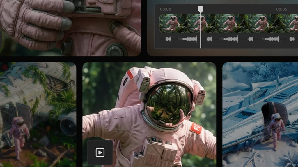 A montage of images created in Adobe Firefly