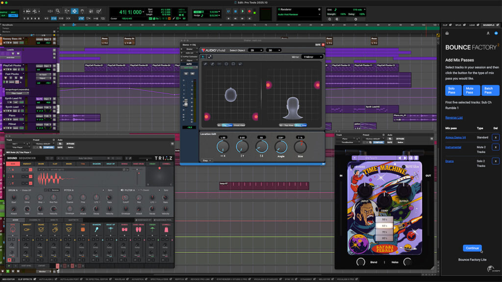 A screenshot of Avid Pro Tools software