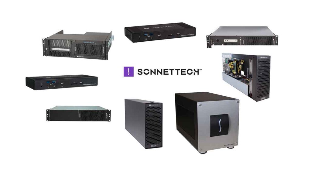 a montage of Sonnet equipment