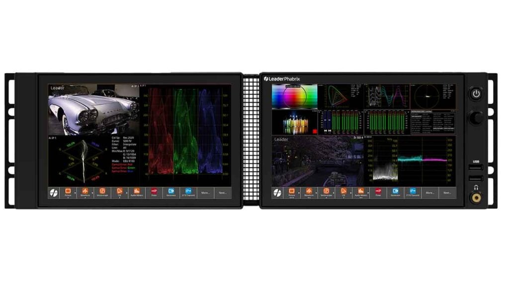 A screenshot of Leader Phabrix Test & Measurement solution