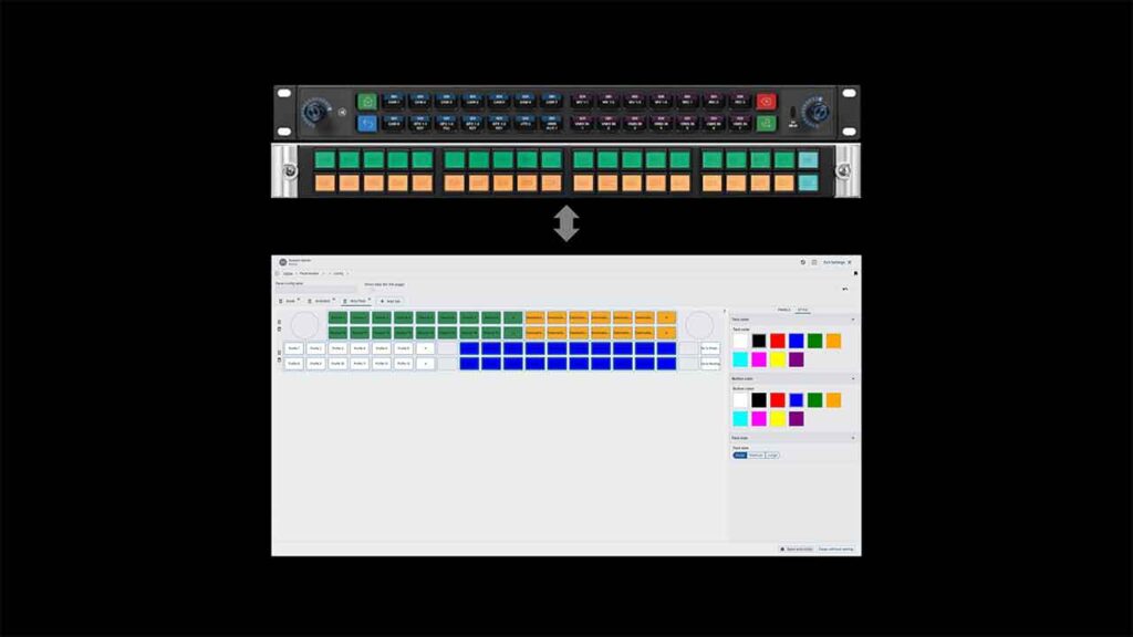 a screenshot of Nevion software