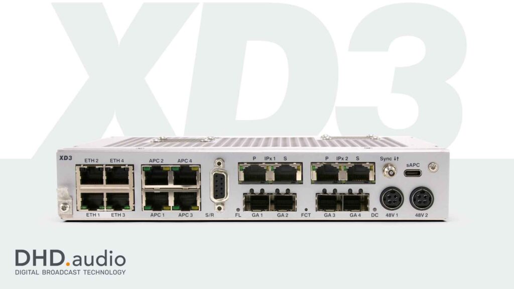 DHD XD3 IP Core rear panel