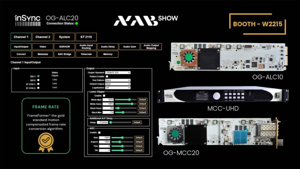 The INSYNC OG-ALC10, MCC-UHD, and OG-MCC20 devices