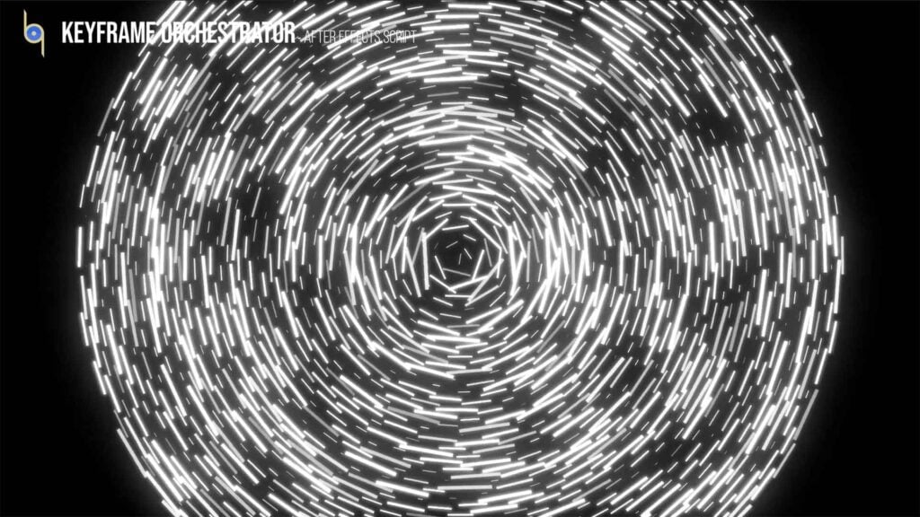 a circular pattern created by Roland Kahlenberg's Keyframe Orchestrator