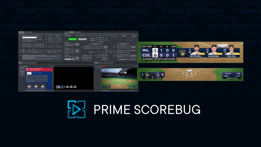screenshots of score graphics for a baseball game