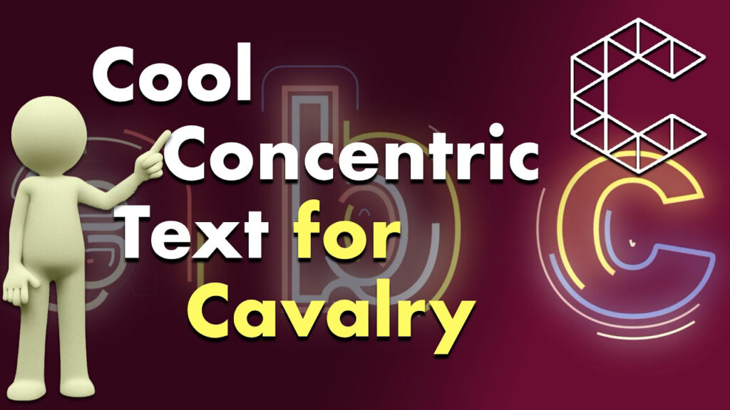 Text that says Cool Concentric Text for Cavalry