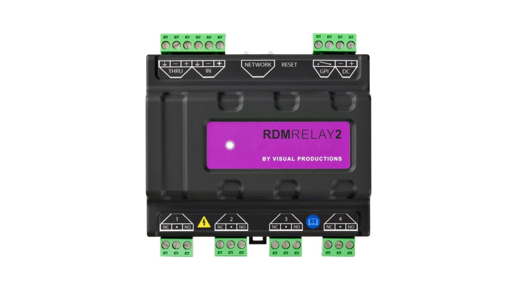the ACT Visual Productions RdmRelay2 Four-channel Relay Control device