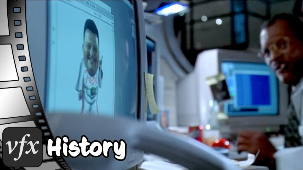 a scene from the movie Jurassic Park showing the computer screen of Nedry's Elvis King Virus