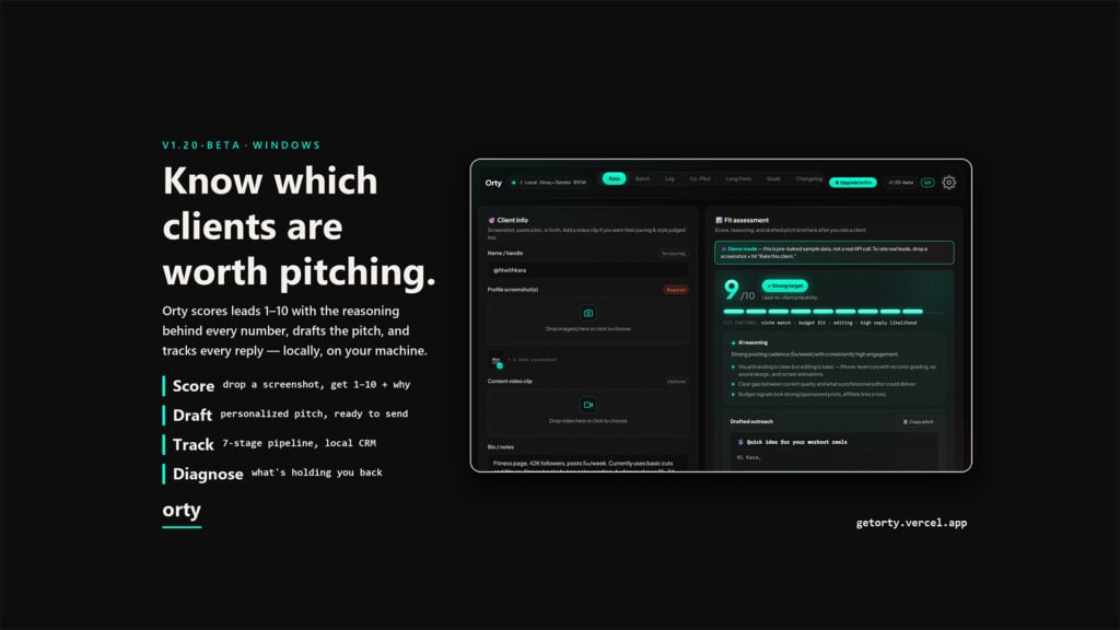text that says Know which clients are worth pitching