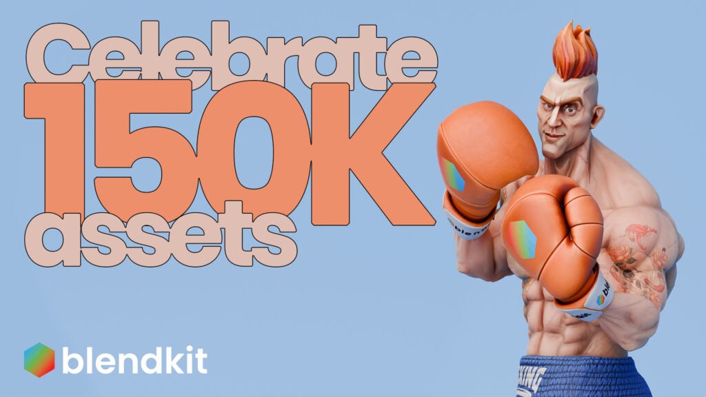Blendkit Celebrate 150K Assets