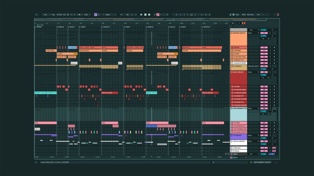 a screenshot of the Color With Live software user interface