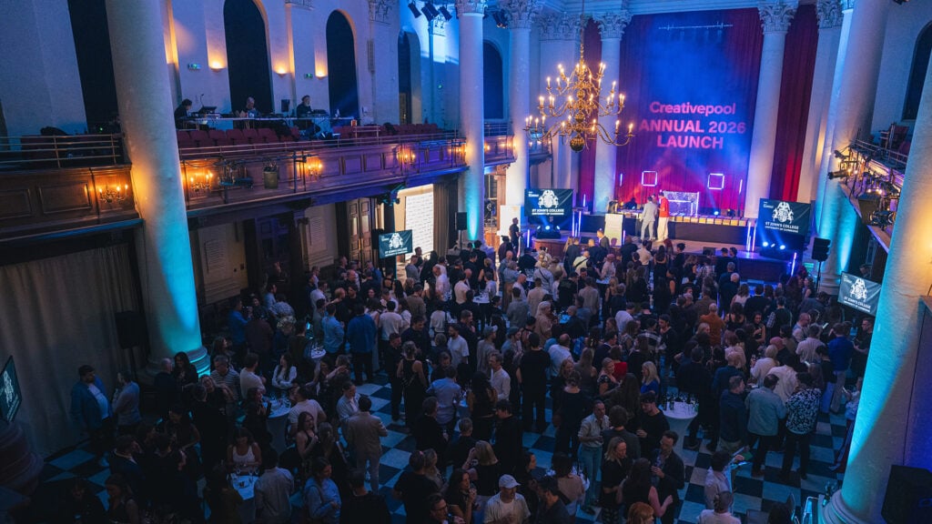 an overhead view of the crowd at the Creativepool Annual 2026 Launch in London