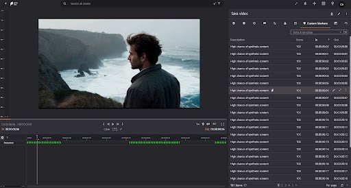 a screenshot of Dalet software